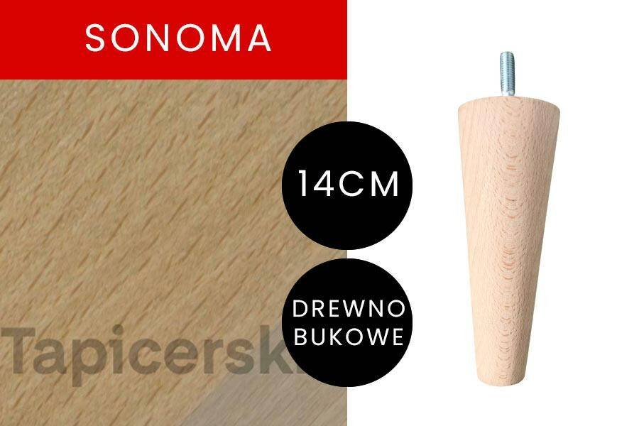 Noga Marchewka|H-14 cm|Sonoma
