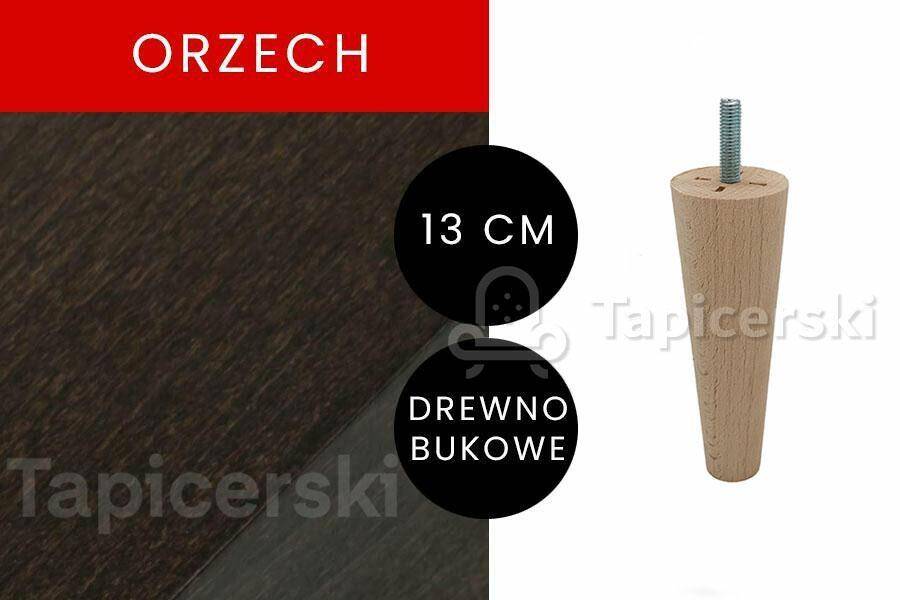 Noga Marchewka|H-13cm|Orzech