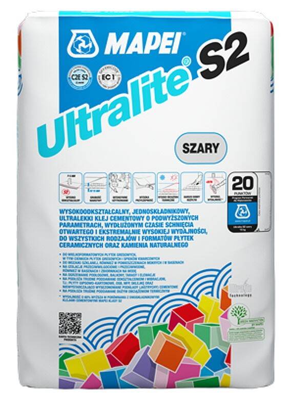 MAPEI Ultralite S2 szary 15kg (Zdjęcie 1)