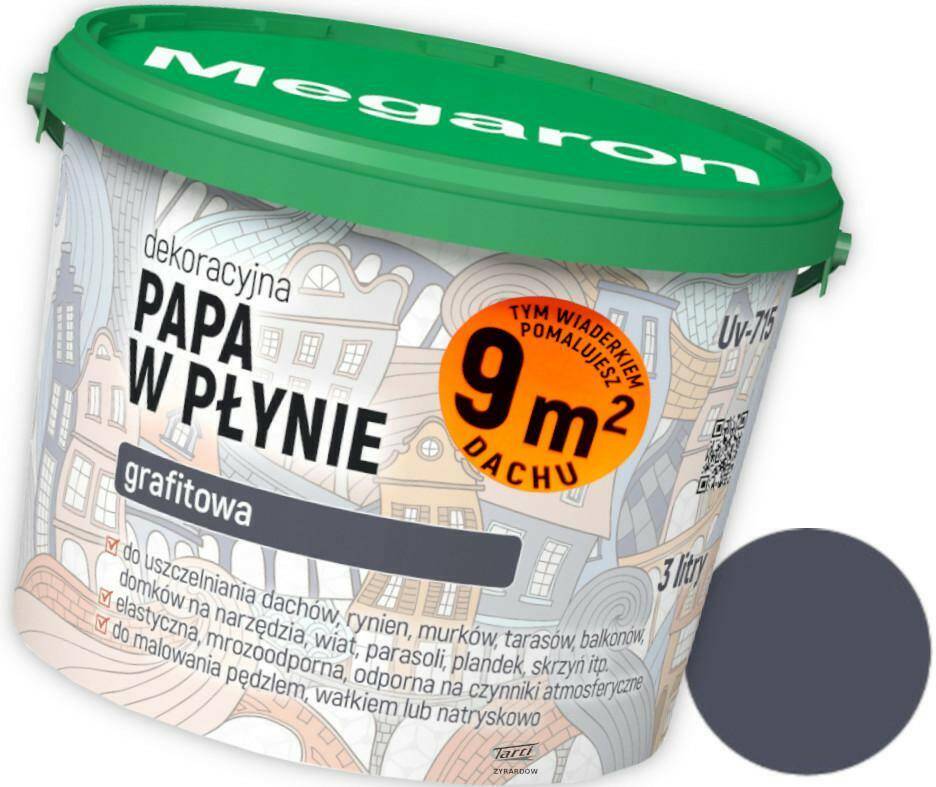 MEGARON papa w płynie 3l GRAFITOWA