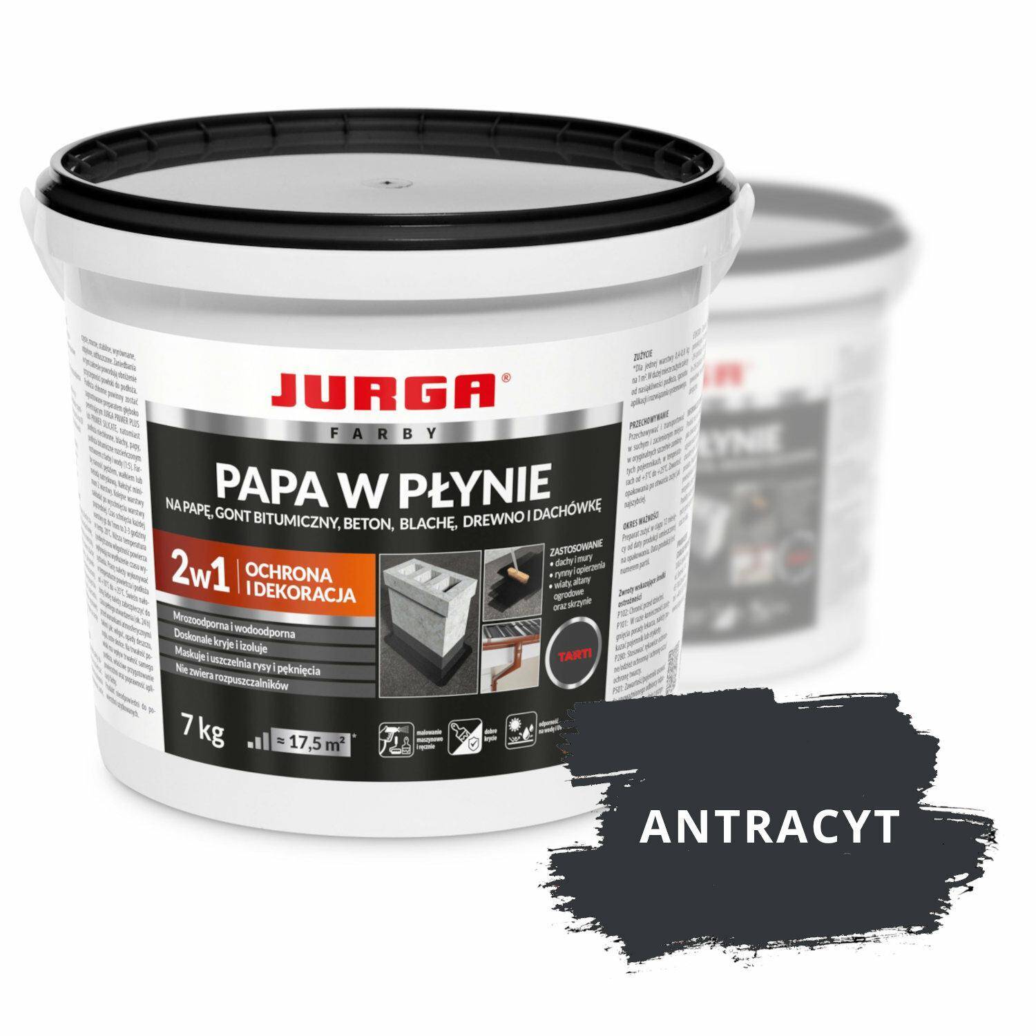 JURGA Papa w płynie 7 kg  ANTRACYT