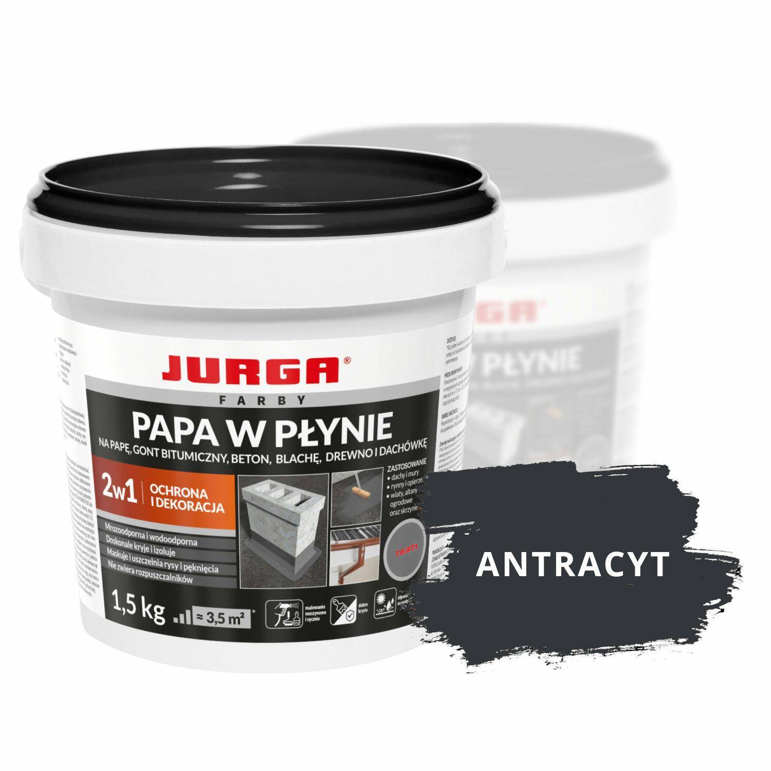 JURGA Papa w płynie 1,5 kg  ANTRACYT