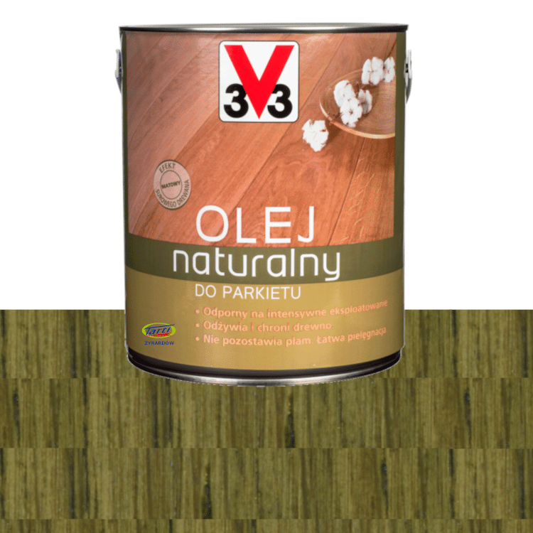 V33 olej naturalny do parkietów MIODOWY 2,5l. (Zdjęcie 1)