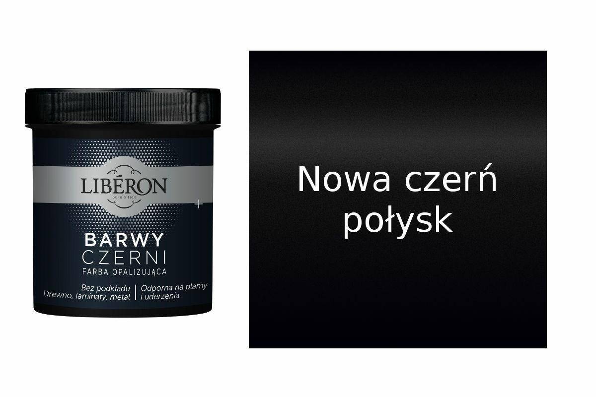 LIBERON Barwy Czerni połysk 0,5l Nowa czerń