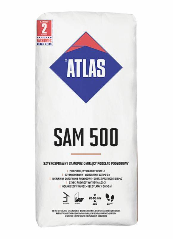 ATLAS SAM500 Zaprawa samopoziomująca 25kg