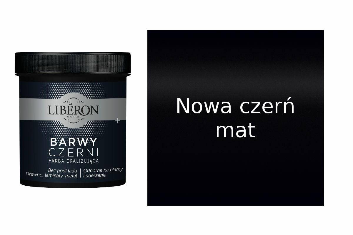 LIBERON Barwy Czerni mat 0,5l Nowa czerń