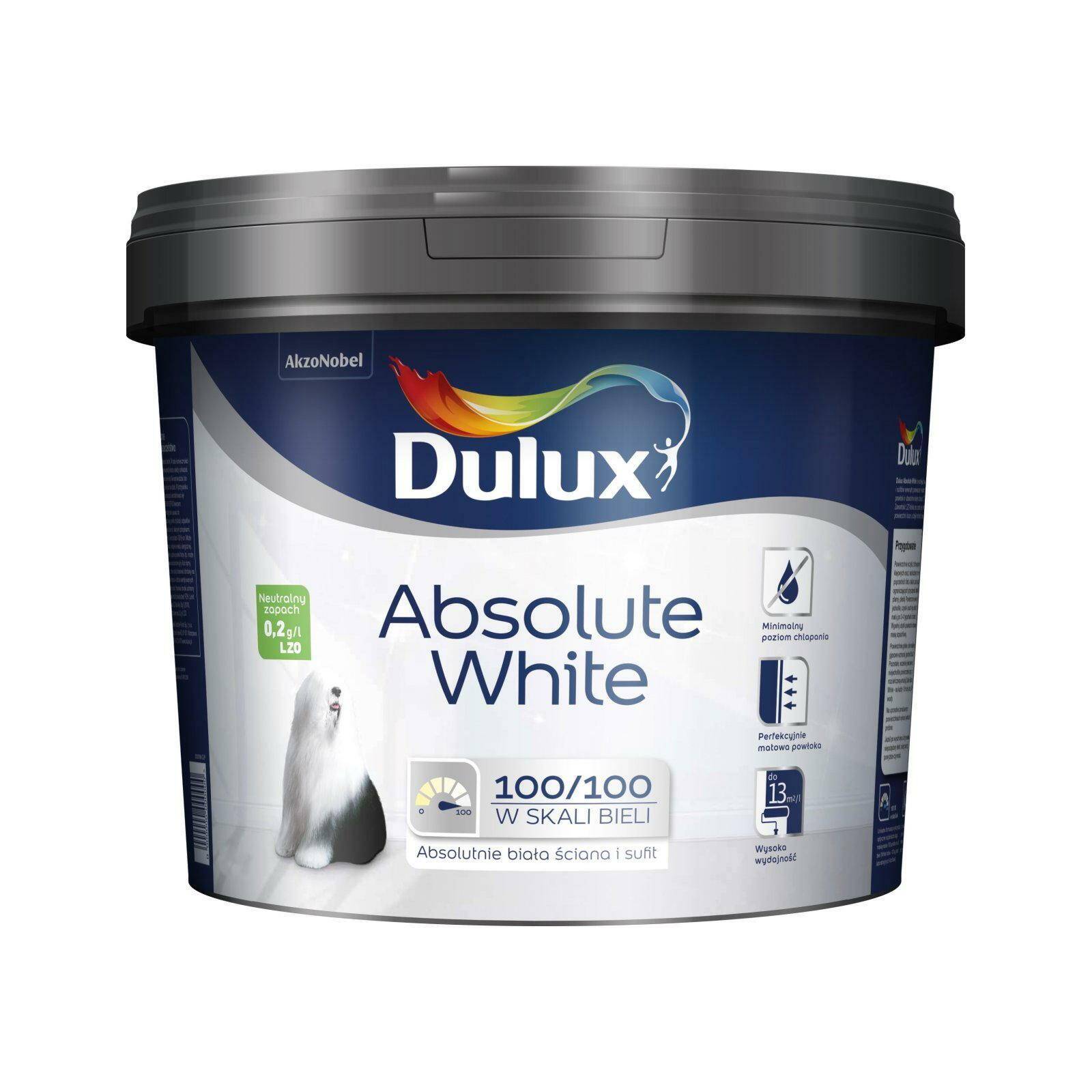 Dulux Absolute White 9L