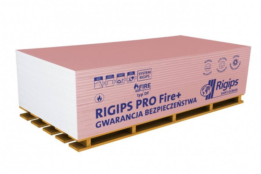 RIGIPS płyta gipsowo-kartonowa ognioodporna GKF PRO FIRE+ 1,2 m x 2,6 m (Zdjęcie 1)