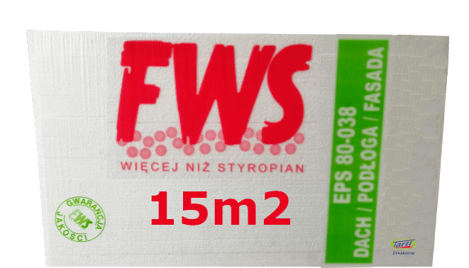 FWS styr. D/P EPS80 038 gr.4cm styropian