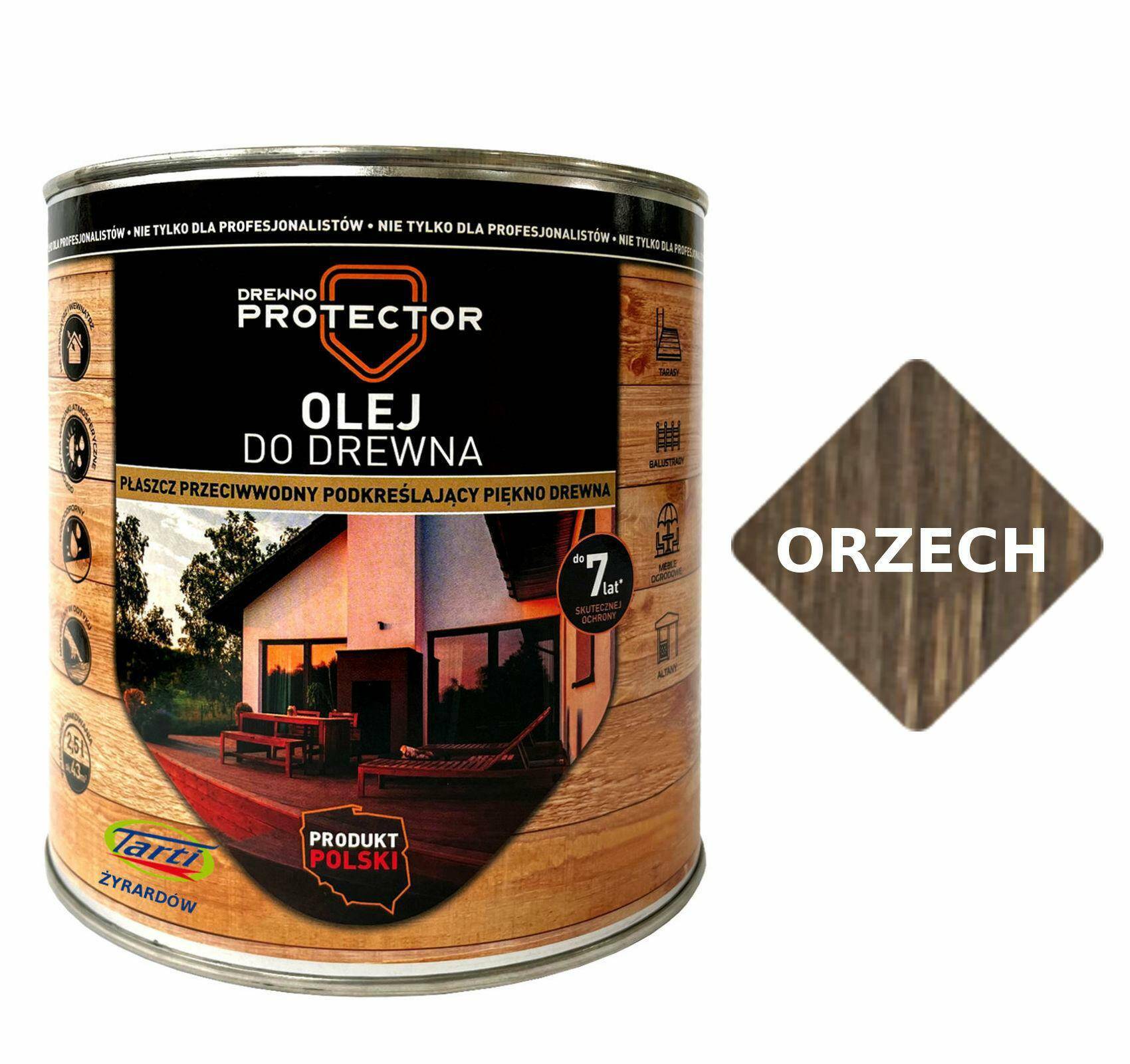 Protector Olej Orzech 2,5l do drewna