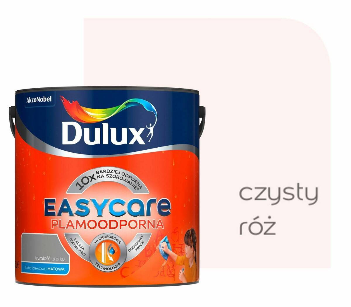 Dulux EasyCare 2,5L CZYSTY RÓŻ (Zdjęcie 1)