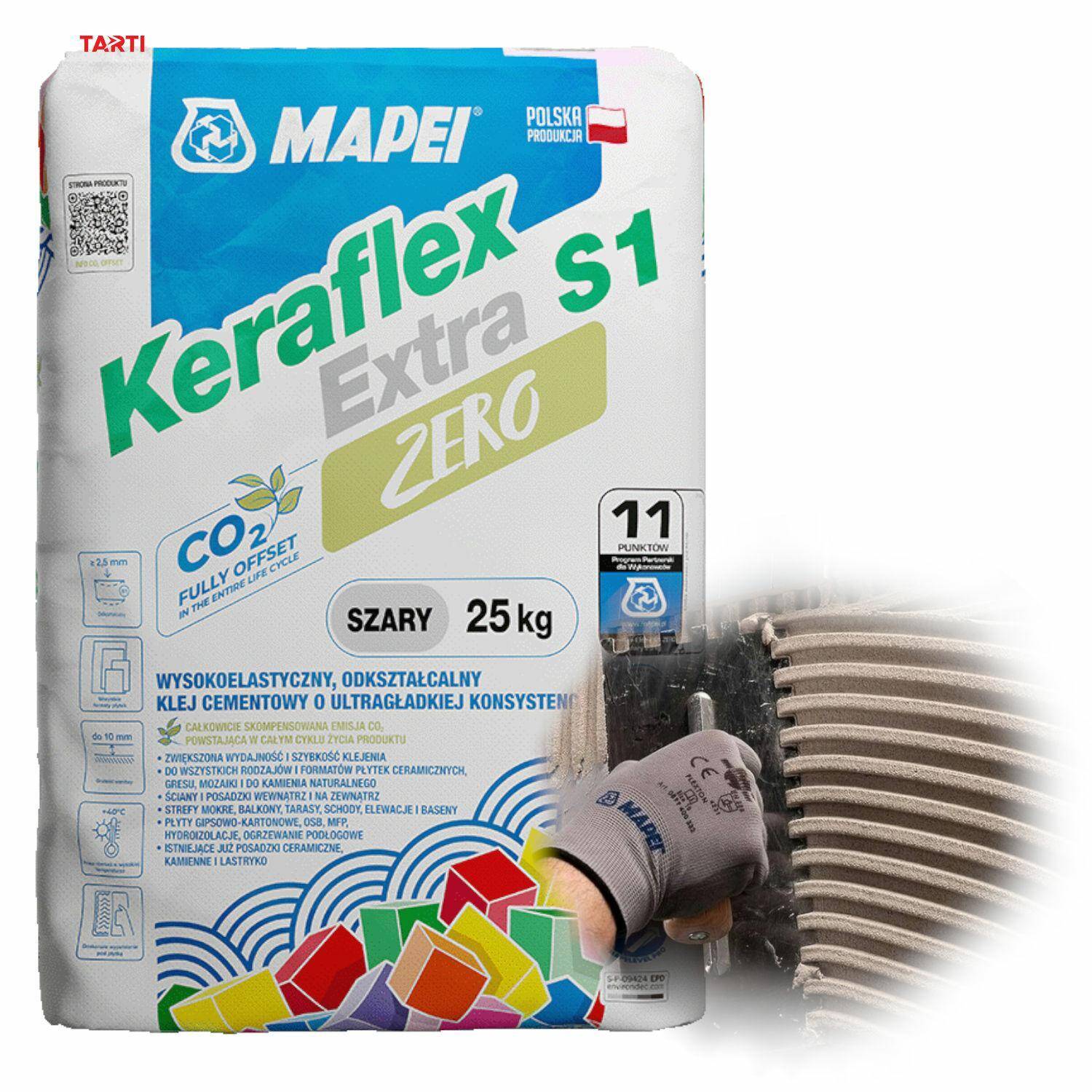 MAPEI Keraflex EXTRA SZARY s1 25kg EXTRA