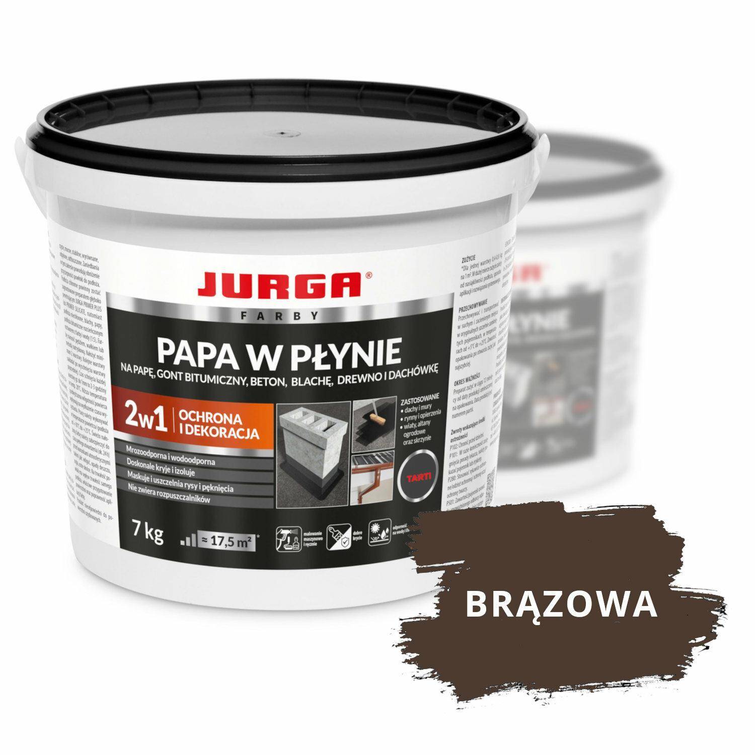 JURGA Papa w płynie 7 kg BRĄZOWA