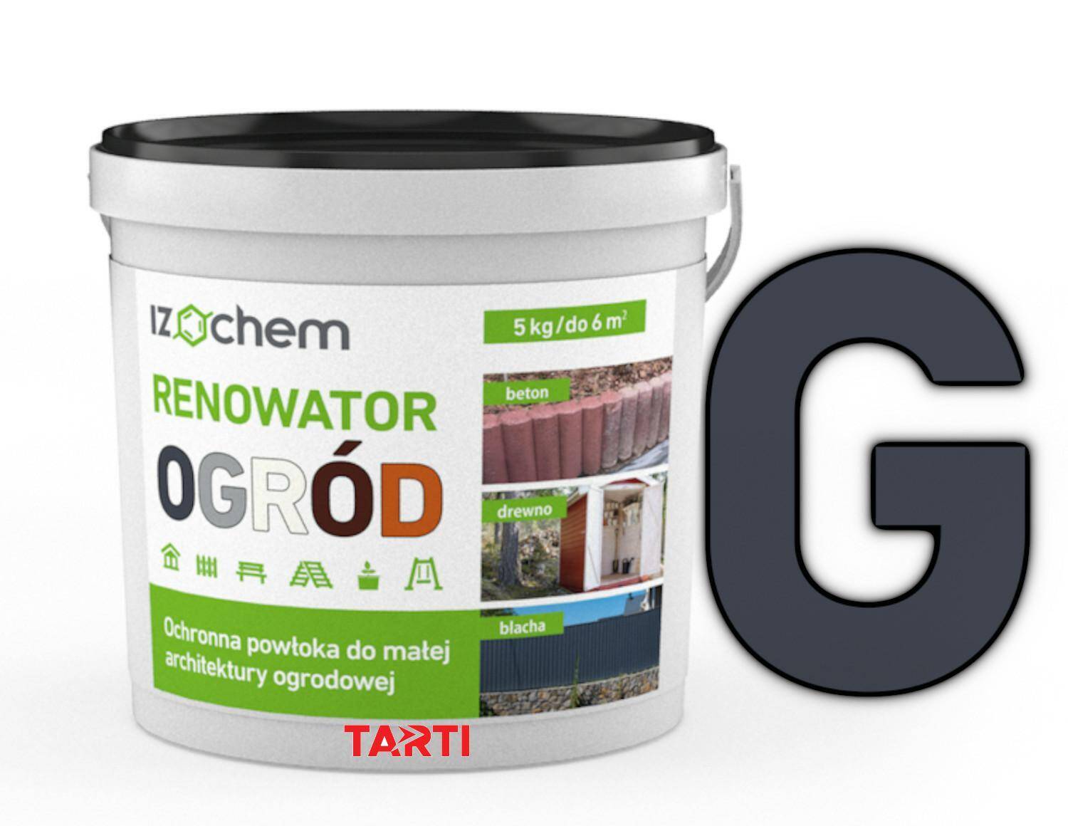 Izochem Renowator OGRÓD 5kg grafit RAL