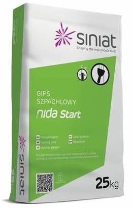 SINIAT Nida Start gips szpachlowy 25 kg (Zdjęcie 1)