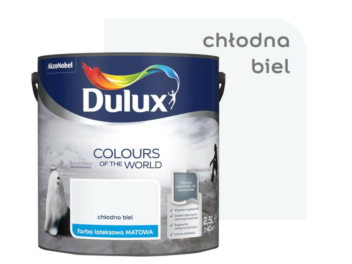 WYPRZEDAŻ Dulux KŚ 2,5L CHŁODNA BIEL