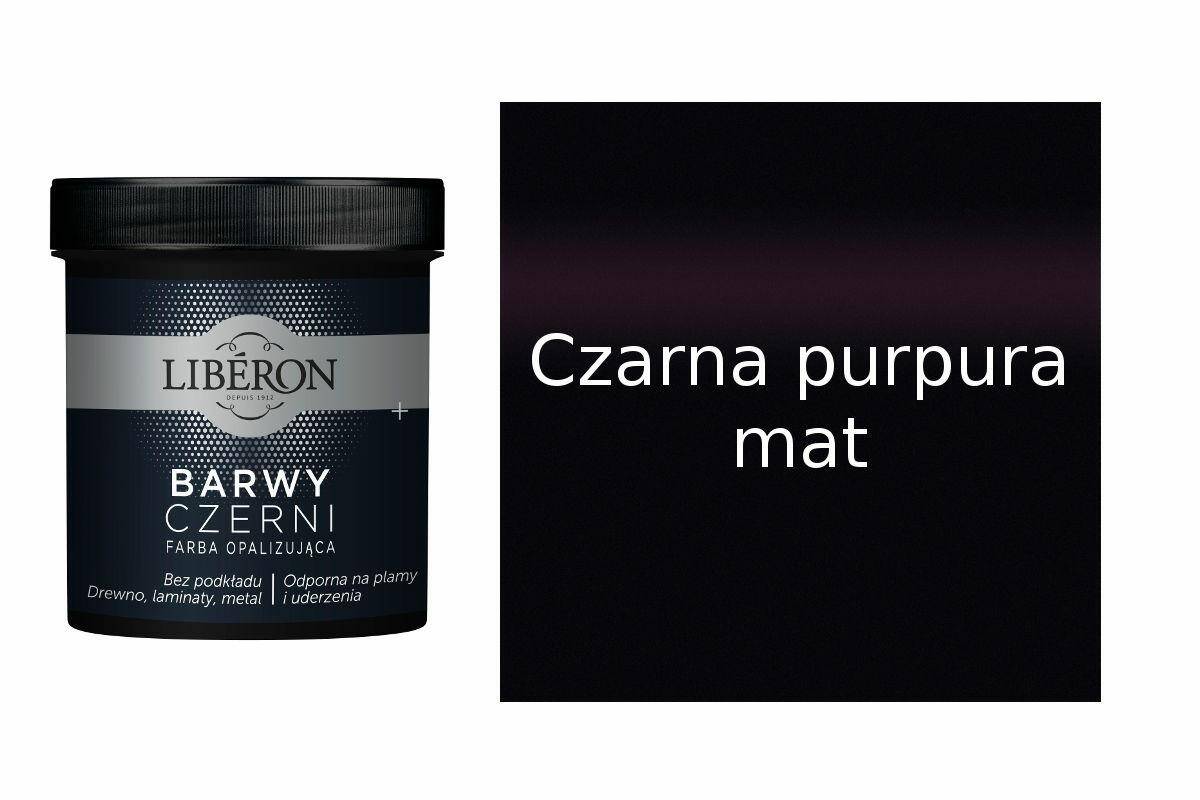 LIBERON Barwy Czerni mat 0,5l Czarna purpura