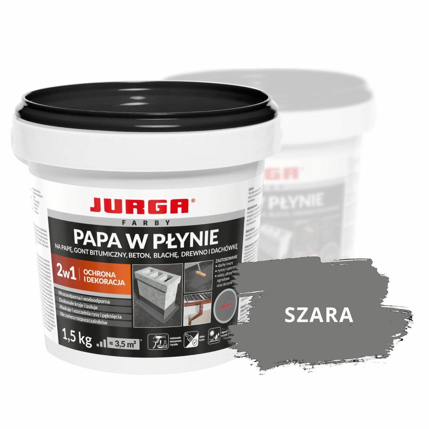 JURGA Papa w płynie 1,5 kg SZARA