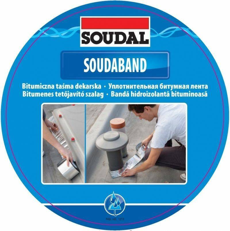 SOUDAL Taśma Dekarska SOUDABAND 75mm x 10m BRĄZ