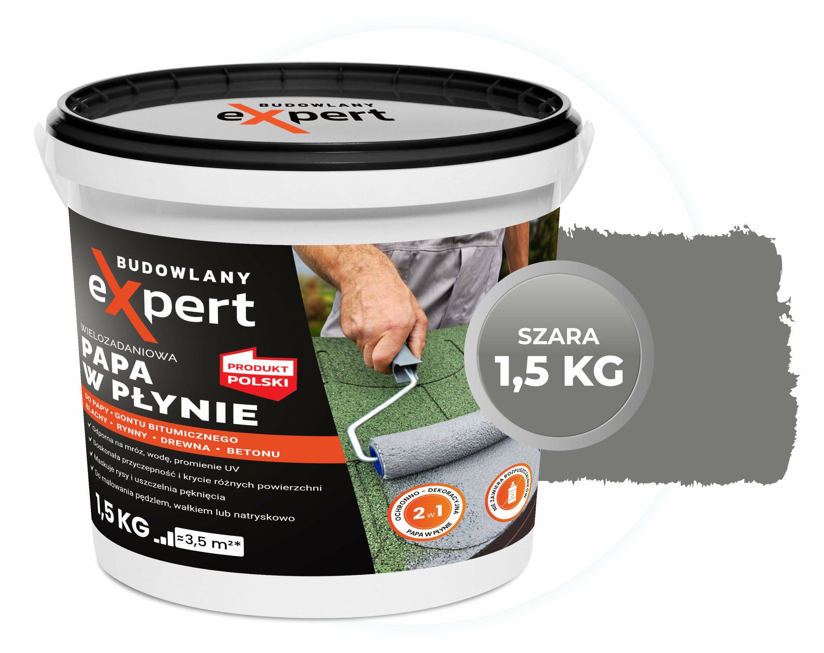 BE Papa w płynie 1,5 kg  SZARA Budowlany