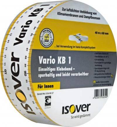 ISOVER Taśma Vario KB1 do folii paroizolacyjnej 60mm x 40m (Zdjęcie 1)