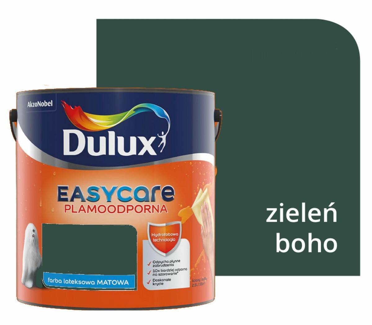 Dulux EasyCare 2,5L ZIELEŃ BOHO - Nowość 2019!