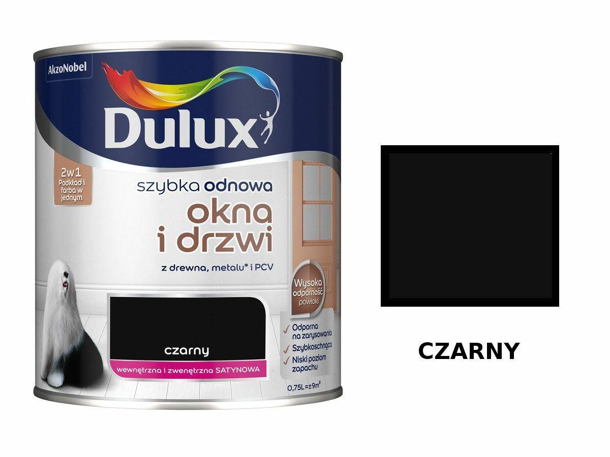 Dulux OKNA 0,75L CZARNY