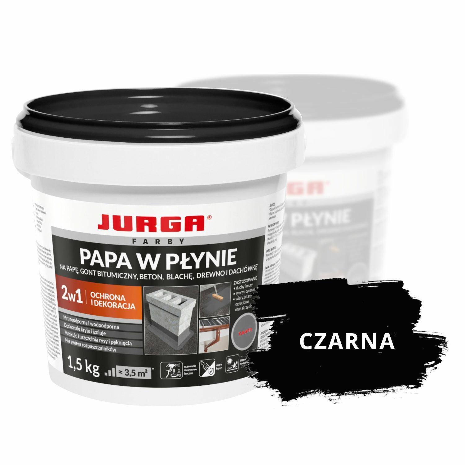 JURGA Papa w płynie 1,5 kg CZARNA