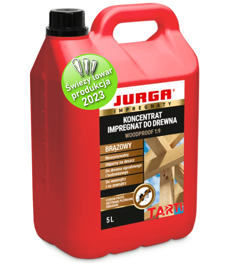 JURGA Woodproof 1:9 5l BRĄZOWY Impregnat