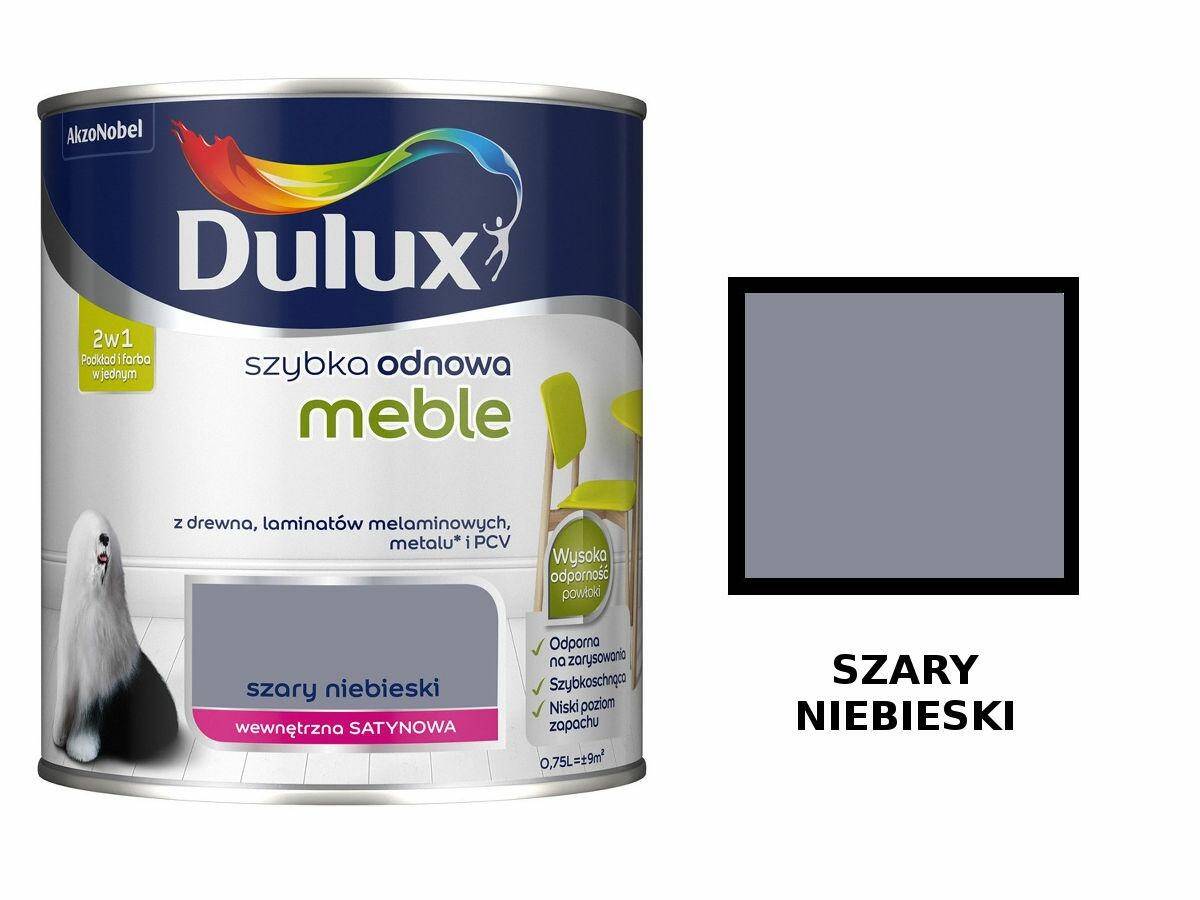 Dulux MEBLE 0,75L SZARY NIEBIESKI