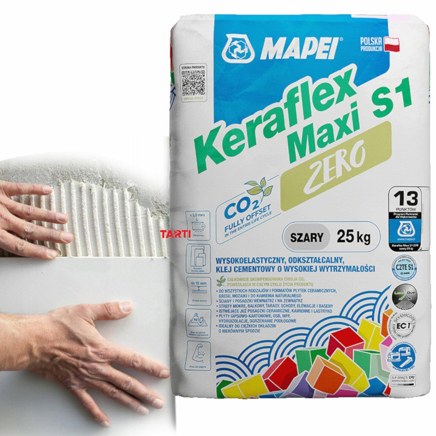 MAPEI Keraflex MAXI SZARY s1 25kg MAXI