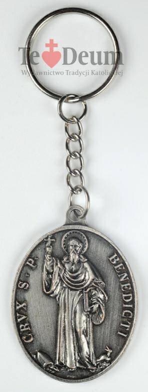 Brelok do kluczy (medalik św. Benedykta) (Zdjęcie 1)