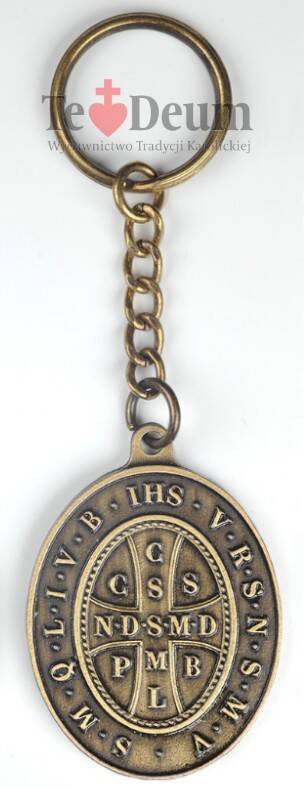 Brelok do kluczy (medalik św. Benedykta) (Zdjęcie 2)