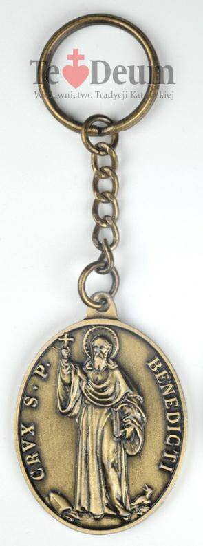 Brelok do kluczy (medalik św. Benedykta) (Zdjęcie 1)