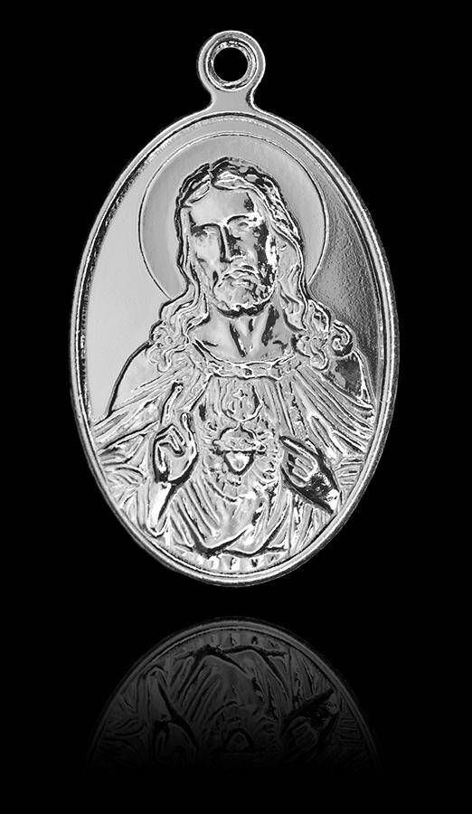 Medalik z NSPJ i Hostią (srebro) (Zdjęcie 3)