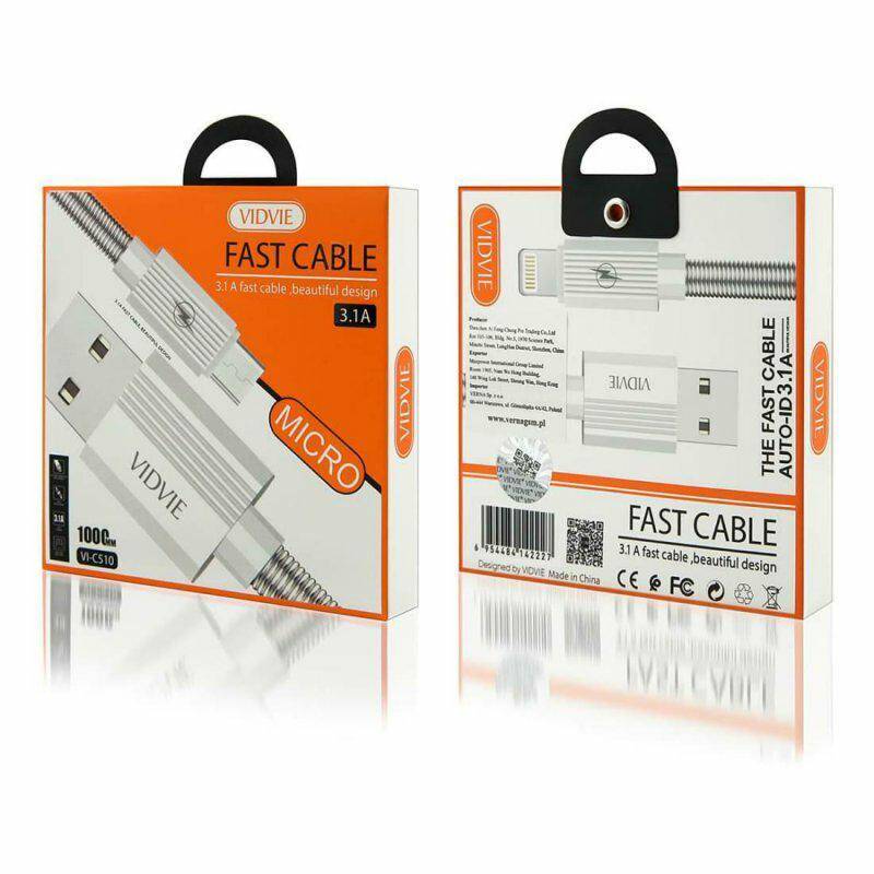 KABEL VIDVIE C510 USB / MICRO 1M 3,1A