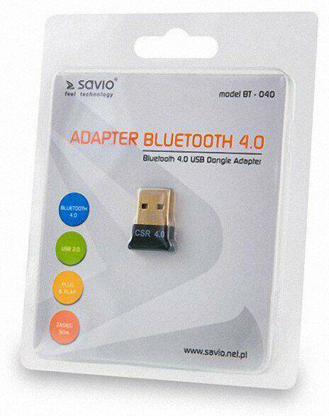 ADAPTER USB BLUETOOTH 4.0 SAVIO BT-040