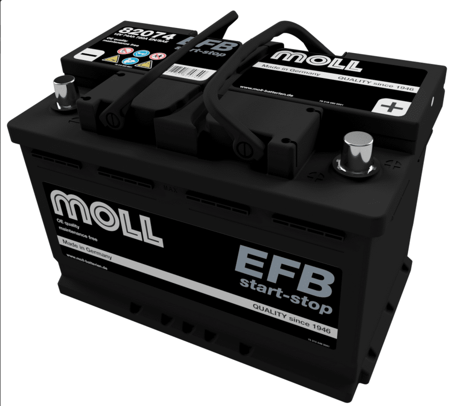 Akumulator  74AH/720A P+ MOLL EFB L3A