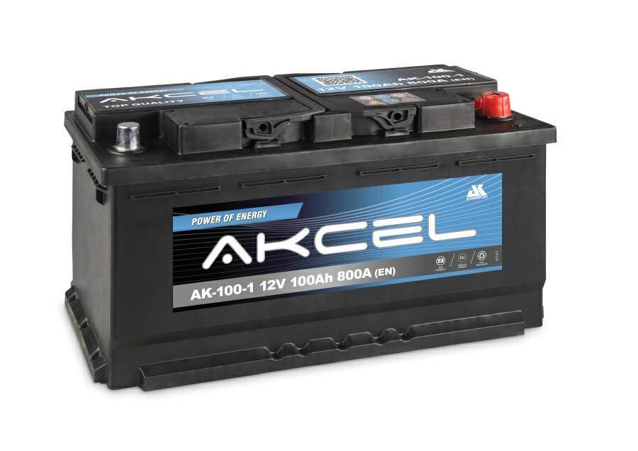 Akumulator 100AH/800A P+ AKCEL