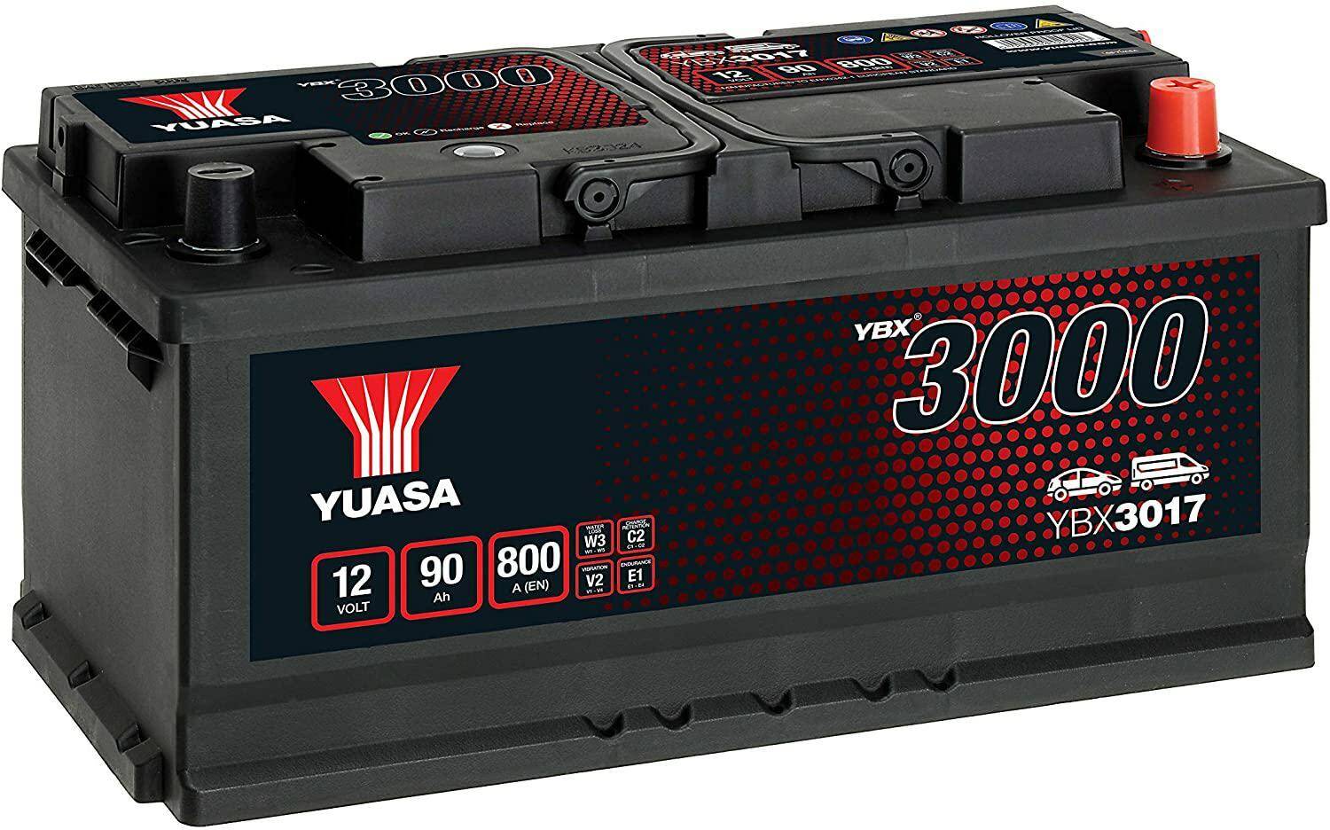 Akumulator  90AH/800A P+ YUASA YBX3017
