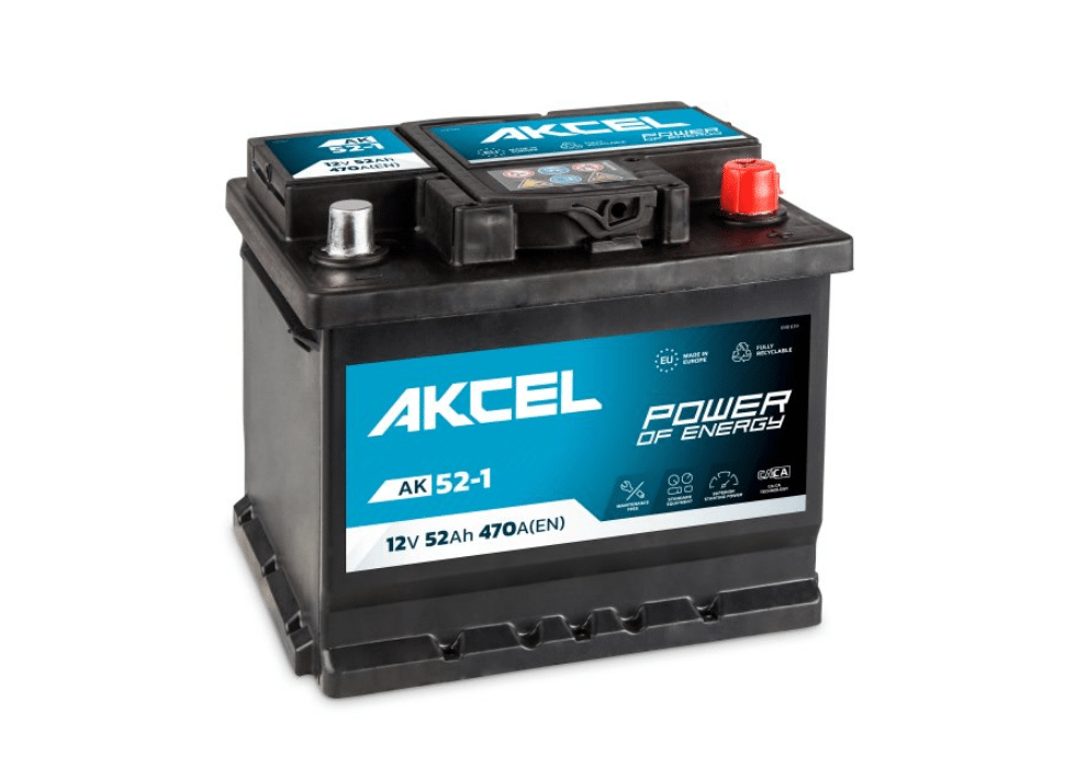 Akumulator  52AH/470A P+ AKCEL