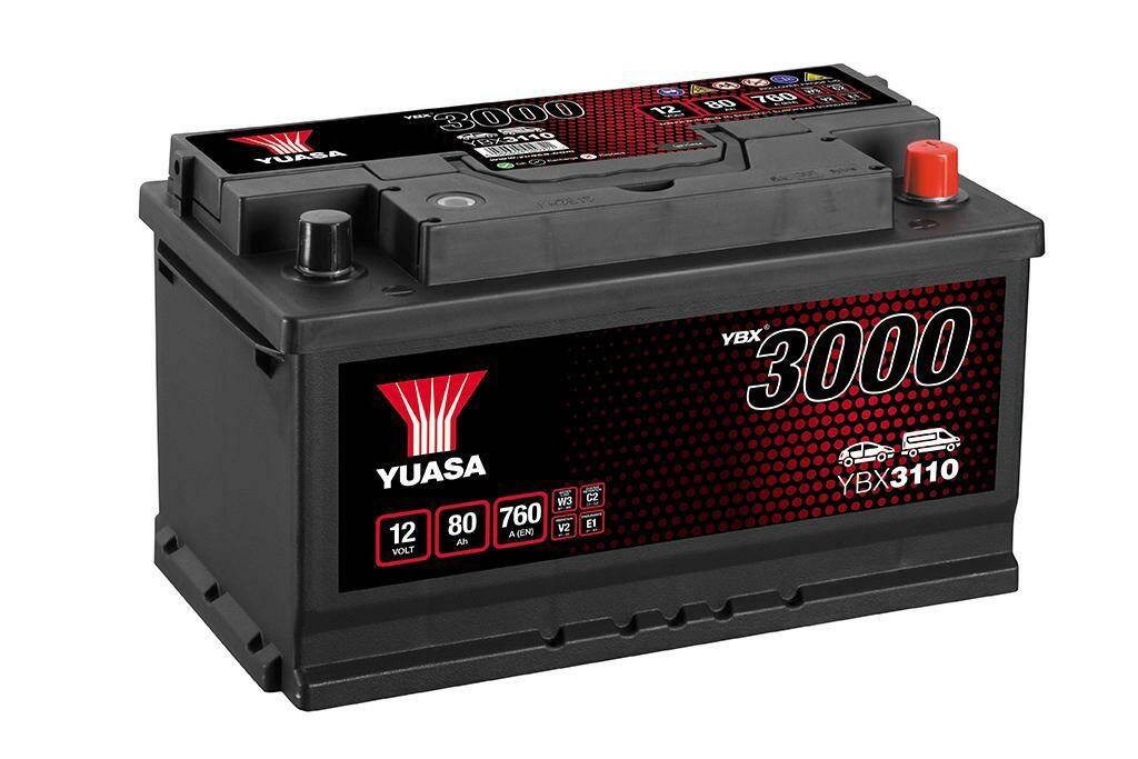 Akumulator  80AH/760A P+ YUASA YBX3110