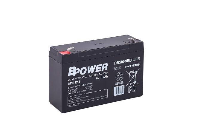 Akumulator  12AH/6V BPE12-6  BPOWER