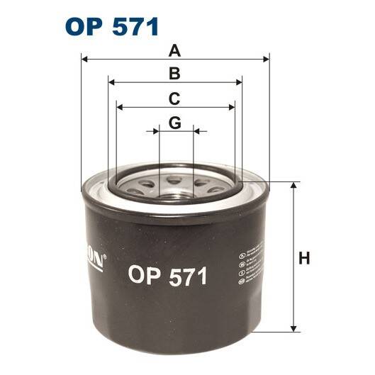 FILTRON Filtr oleju OP571