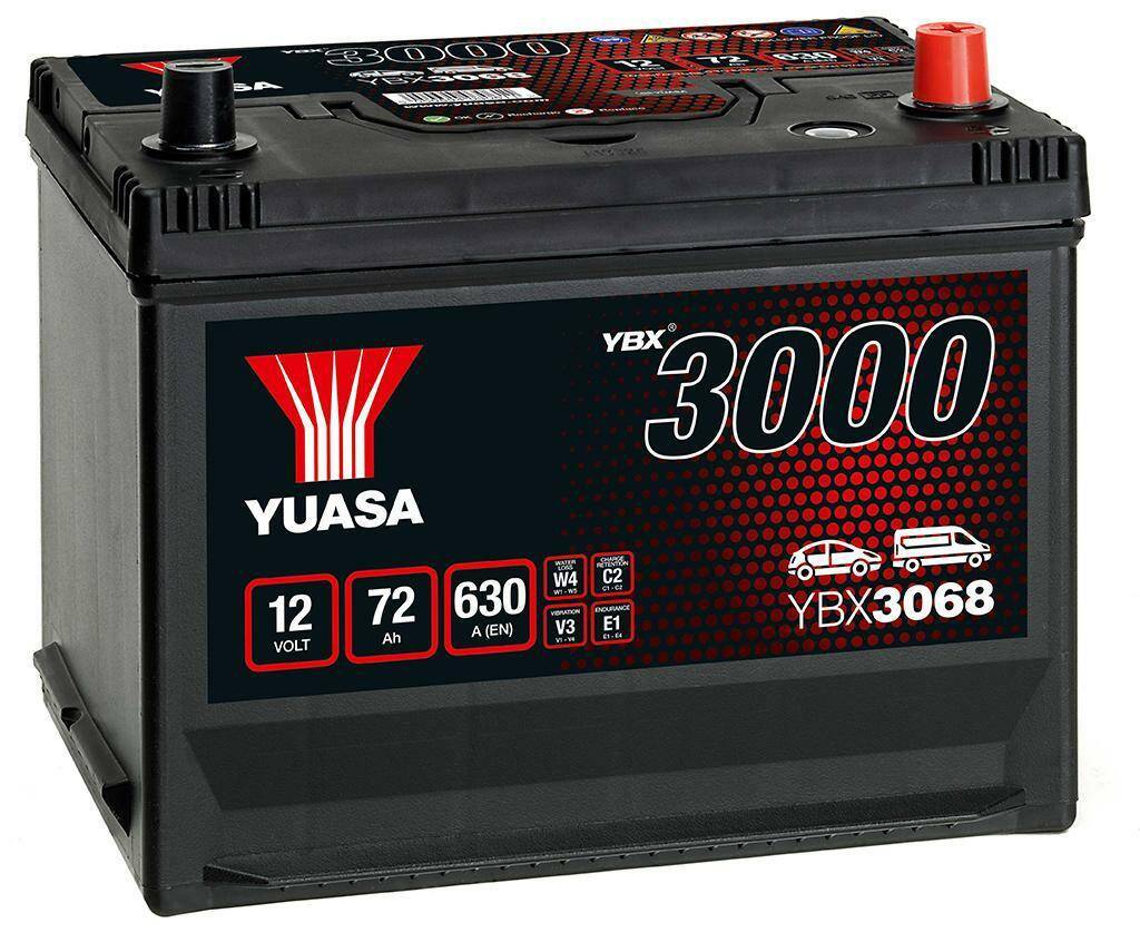 Akumulator  72AH/630A P+ YUASA YBX3068