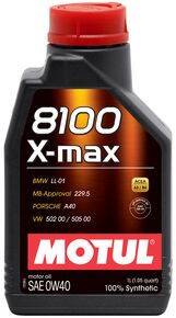 Motul 8100 X-MAX 0w40 1L A3/B4 SN/CF