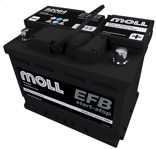 Akumulator  64AH/620A P+ MOLL EFB  L2A
