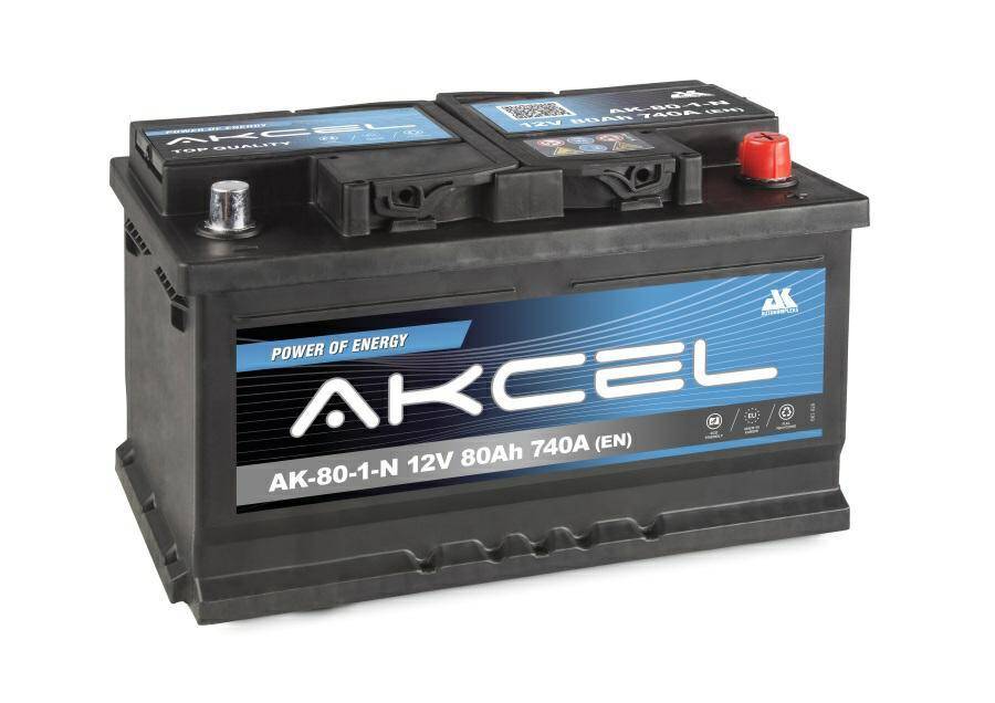 Akumulator  80AH/740A P+ AKCEL