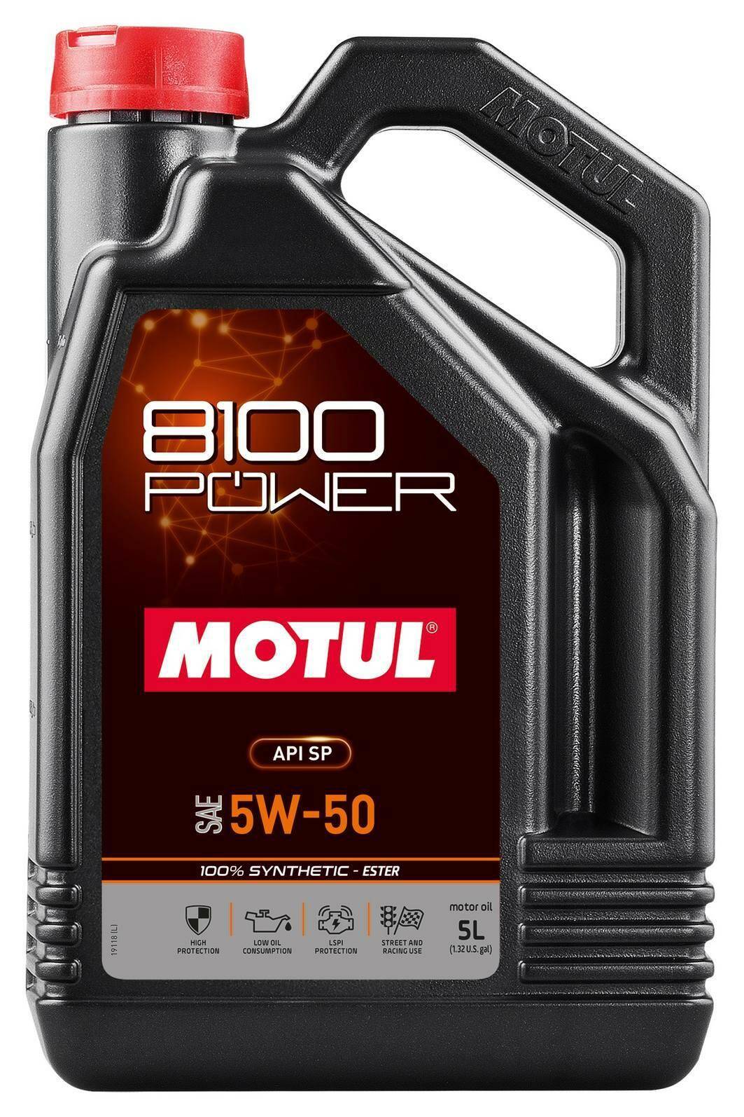 Motul 8100 Power 5w50 5L API SP FORD