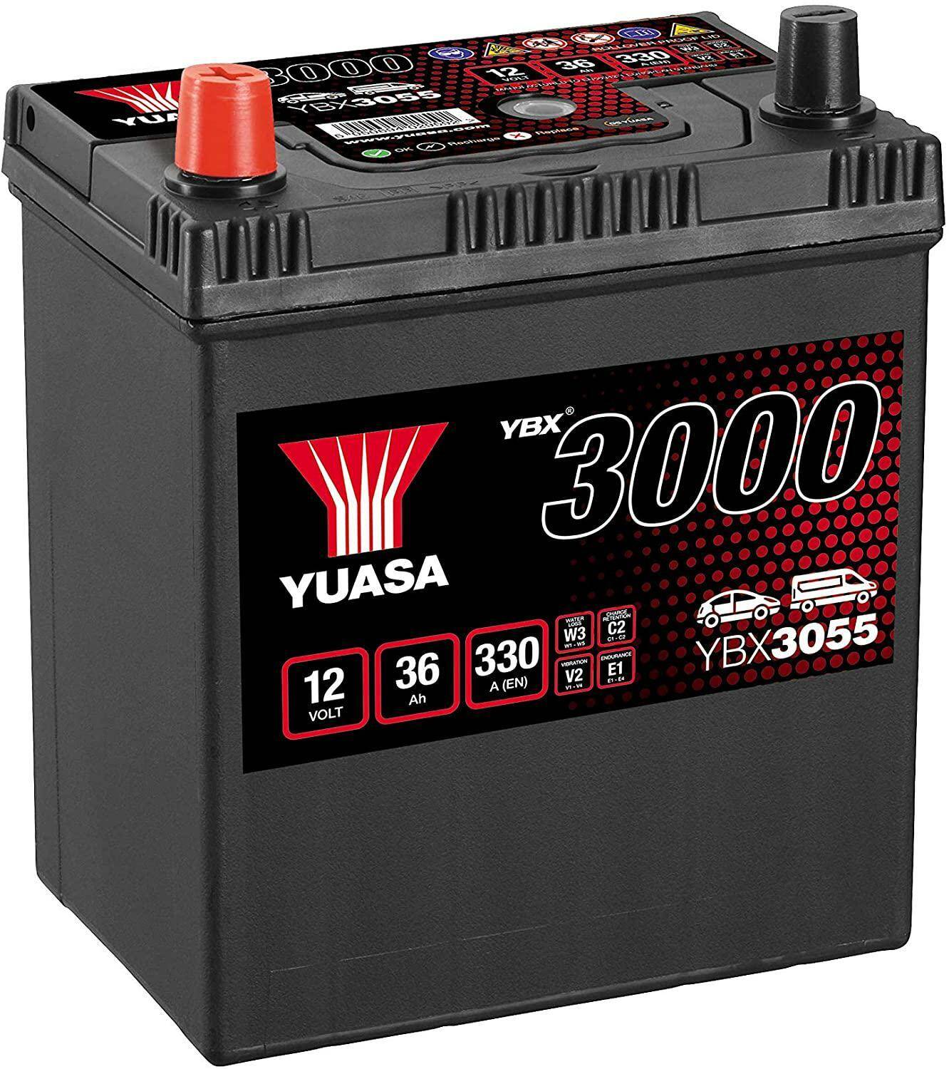 Akumulator  36AH/330A L+ YUASA YBX3055